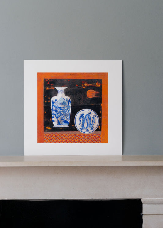 Chinese Landscape and Dragon, Limited Edition Giclée Prints