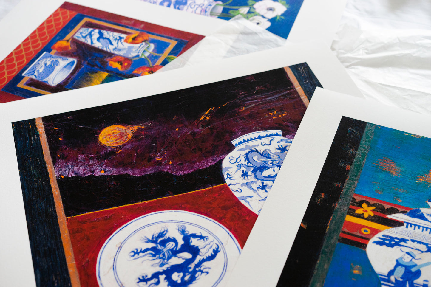 Night Two Dragons, Limited Edition Giclée Prints