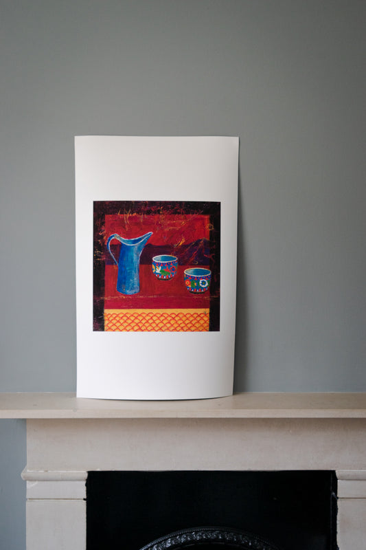 Jug and Cloisonné Pots, Limited Edition Giclée Prints